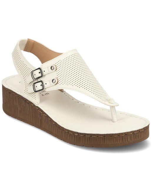 Journee Collection White Collection Mckell Sandal