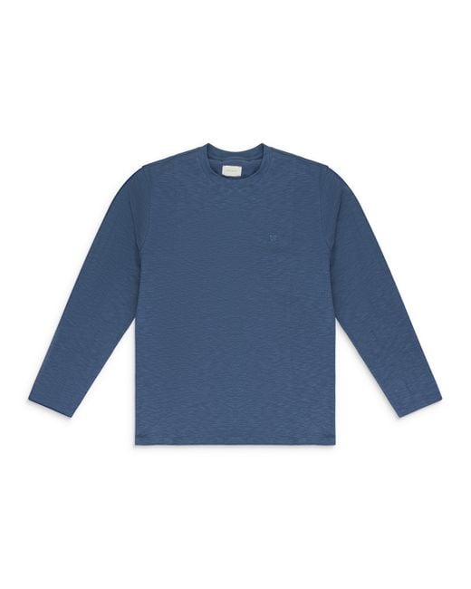 Aimé Leon Dore Blue Summer Uniform Long-Sleeve T-Shirt for men