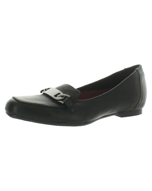 Munro Black Blair Faux Leather Loafers