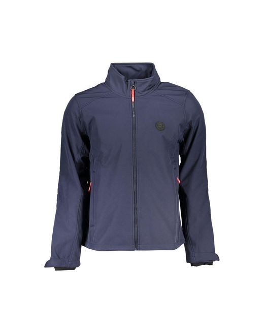 Gianmarco Venturi Blue Polyester Jacket for men