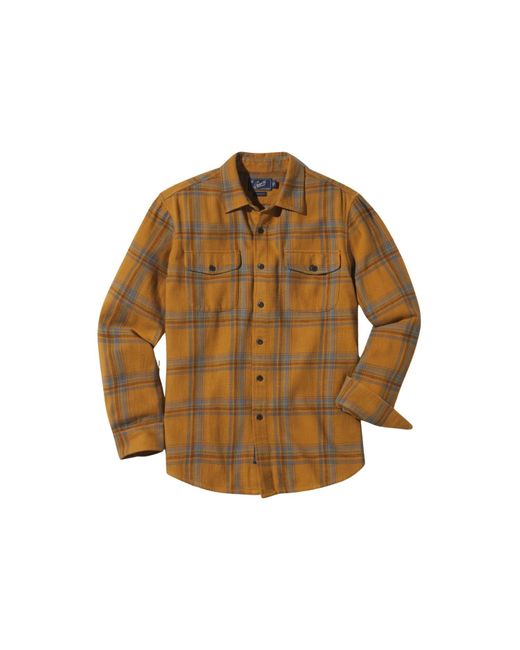 Grayers Brown Vintage Slub Twill Shirt for men