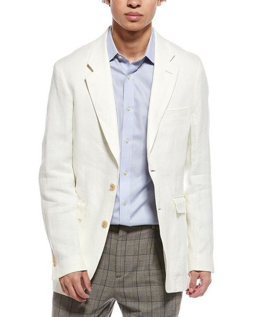 Todd Snyder White Twill Linen Sutton Jacket for men