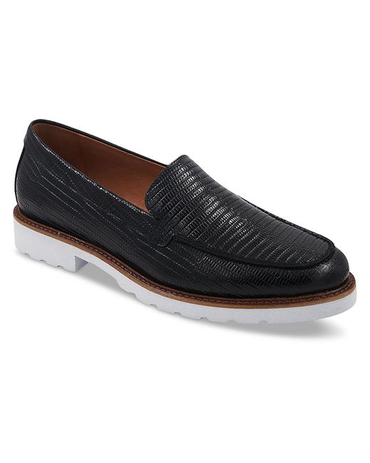 Andre Assous Black Philipa Slip On Round Toe Silhouette Loafers
