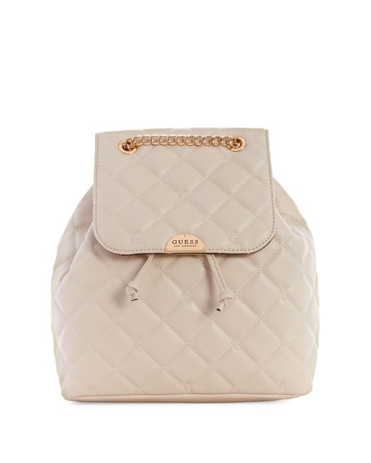 Guess Factory Waterston Quilted Backpack in White Lyst