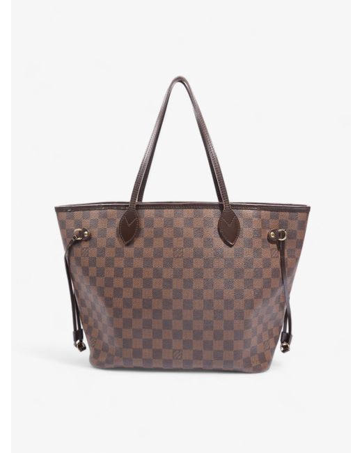 Louis Vuitton Brown Neverfull Damier Ebene Coated Canvas Tote Bag