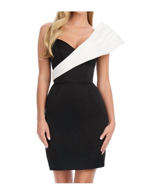 black mini dress bustier ASHLEYlauren 11643