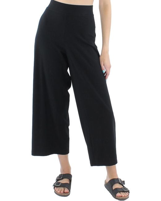 Eileen Fisher Elastic Ankle Wide Leg Pants in Blue Lyst
