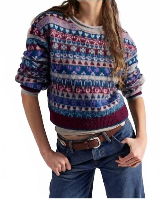 Free People Blue Favorite Things Sweater