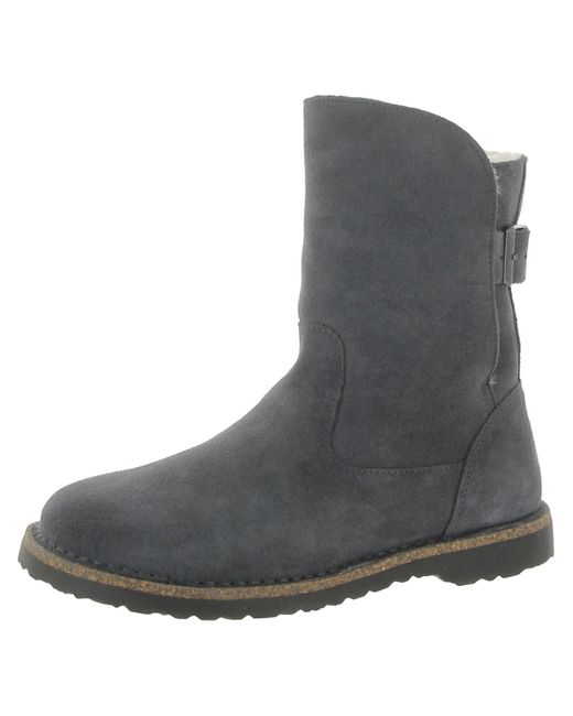 Birkenstock Gray Uppsala Suede Pull On Ankle Boots
