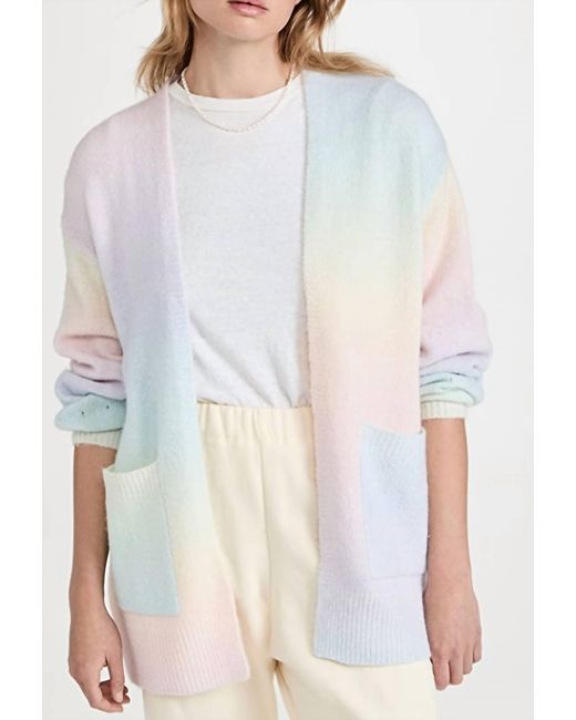 Splendid Eloise Cardigan in White | Lyst