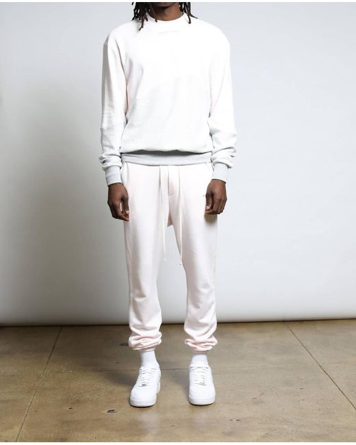 Twenty White Sunnyside Reverse Loop Terry Sweatpants for men