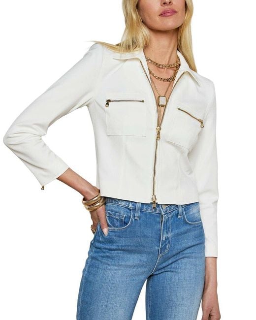 L'Agence White Calianna Shacket