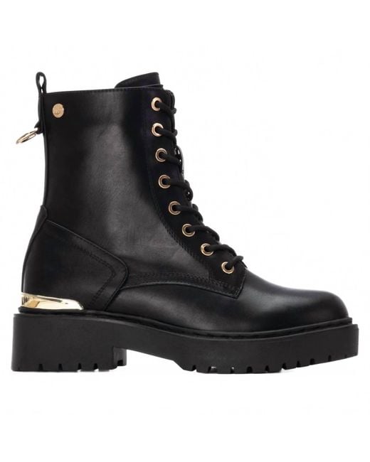 Xti Black Round Toe 144391 Booties