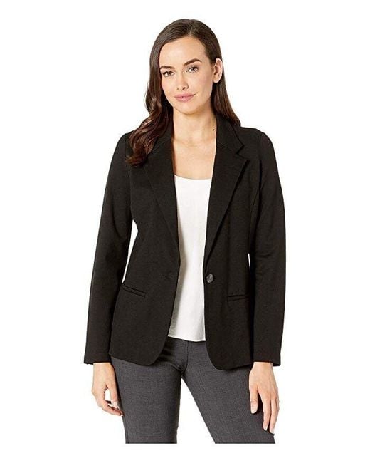 Liverpool Los Angeles Black Blazer One-Button Jacket Career Erk1184