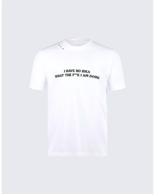 RTA White Oversized Tee for men