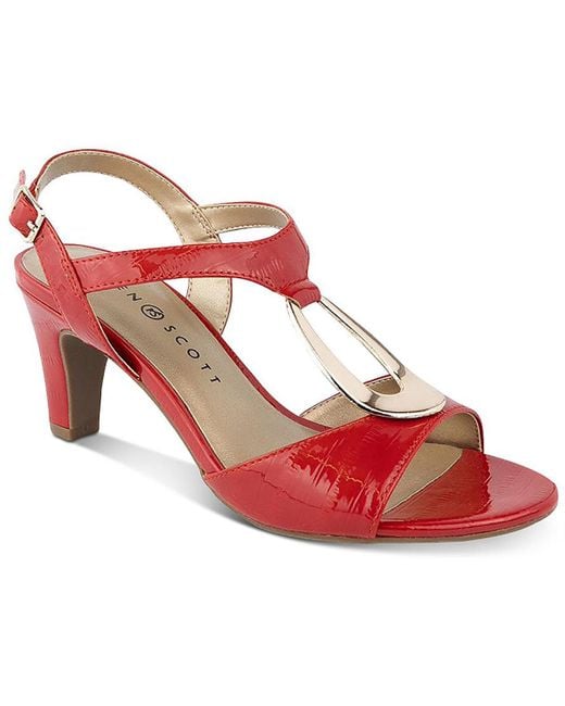 Karen Scott Red Danee Padded Insole Heels