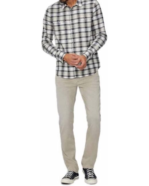 PAIGE Black Everett Button Shirt for men