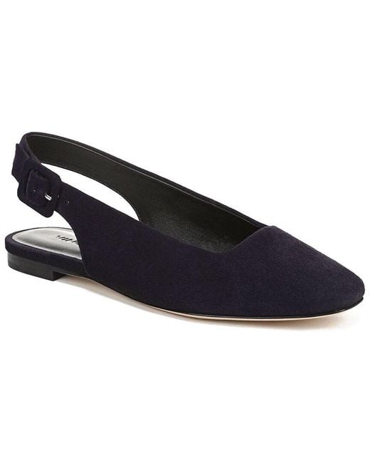 Vince Blue Brody Suede Flat