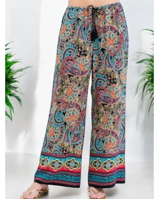 Go> By Go Silk Blue Pump Up The Volume Pant