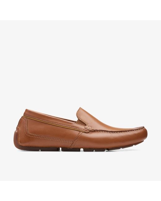 Clarks Brown Markman Plain Tan Leather for men