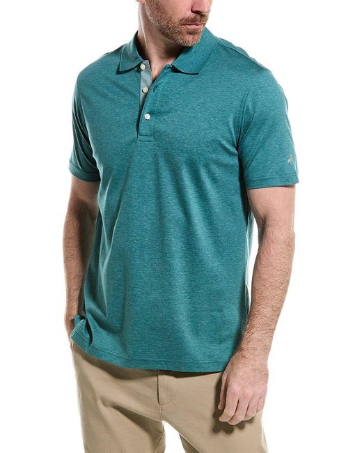 Brooks Brothers Blue Golf Polo Shirt for men