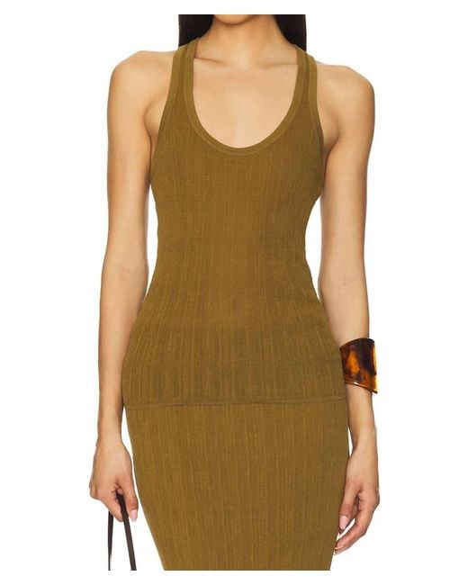 A.L.C. Green Iris Sleeveless Top