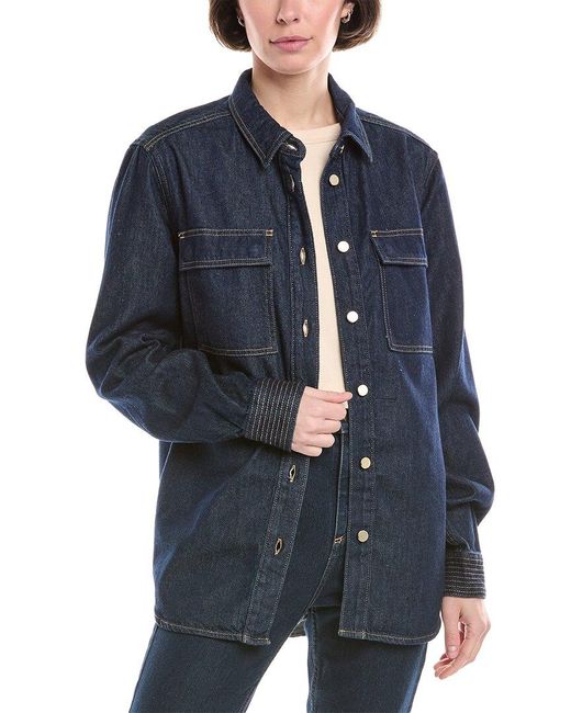 FRAME Blue The Trapunto Jacket