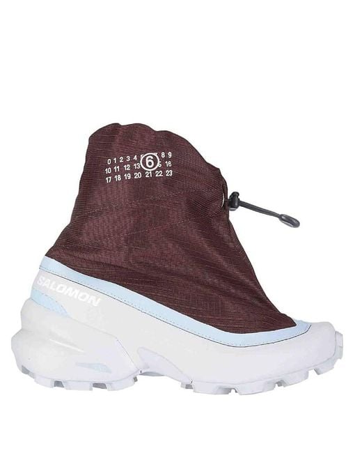 MM6 by Maison Martin Margiela Red X Salomon Cross Mid Sneakers