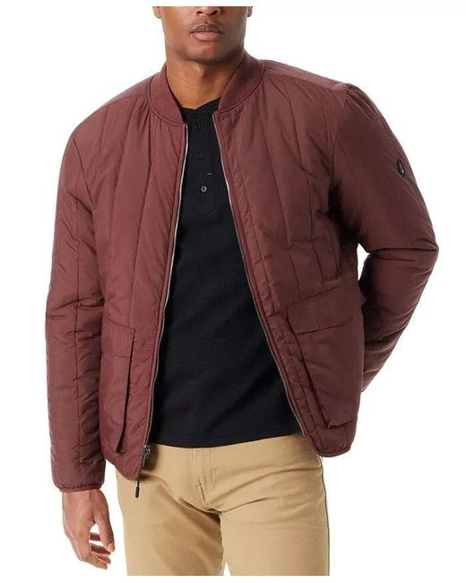 BASS OUTDOOR Red 30226864 Jacket Dark Long Sleeve Full Zip Reversible Mac9 for men