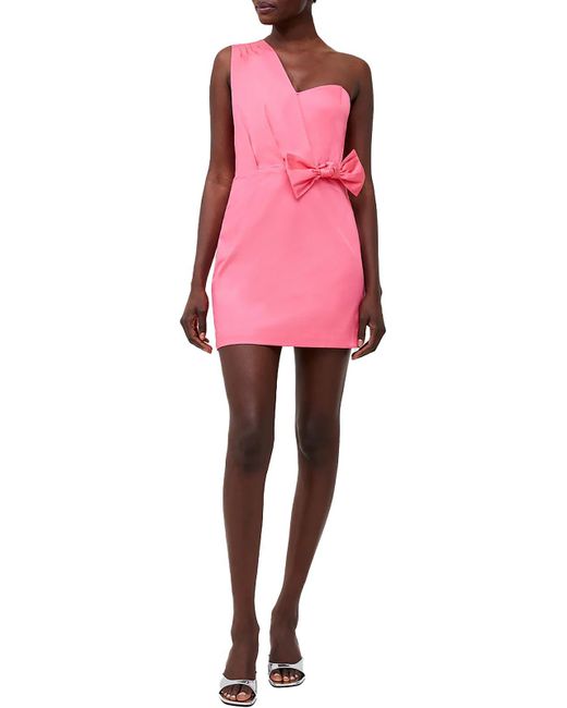 French Connection Pink One Shoulder Short Mini Dress