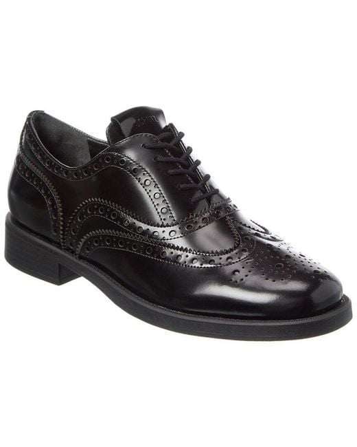 SCHUTZ SHOES Black David Leather Flat