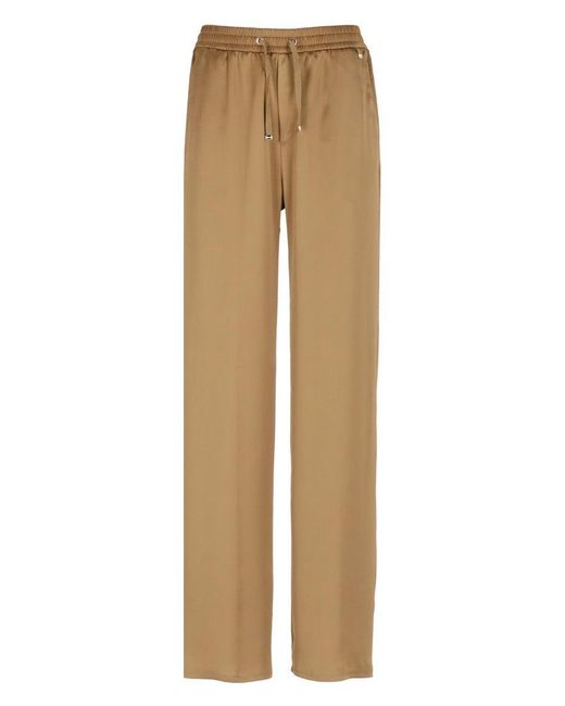 Herno Natural Relaxed-Fit Satin Pants