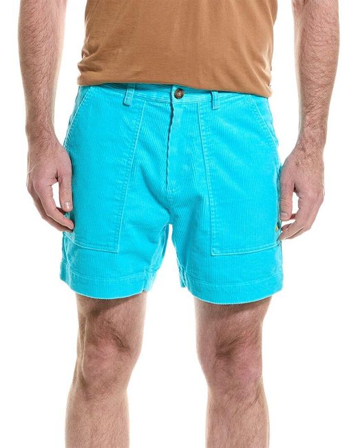 Brooks Brothers Blue Wide Wale Cord Short for men