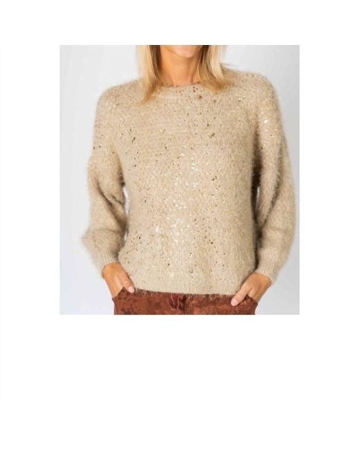 Look Mode Usa Natural Fluffy Sweater