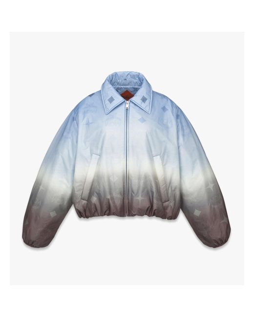 MCM Blue Gradation Monogram Ripstop Nylon Jacket