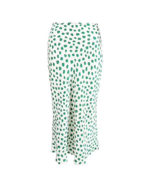 Rixo Green Kelly Midi Skirt