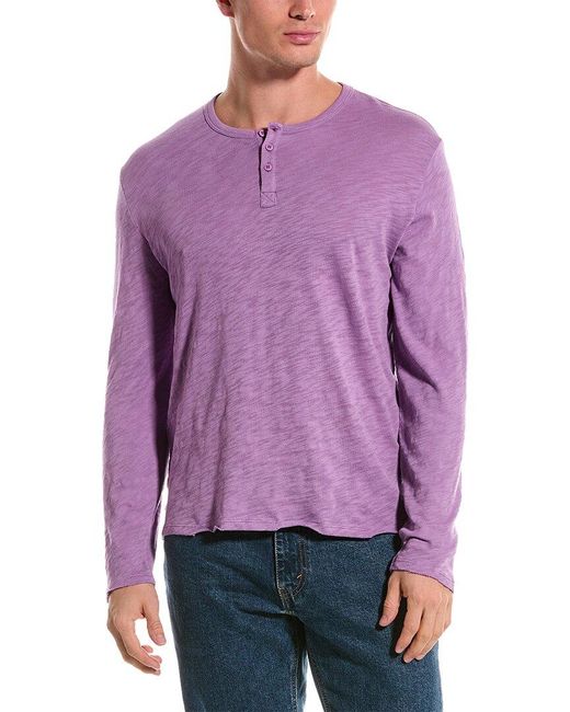 ATM Purple Henley T-shirt for men