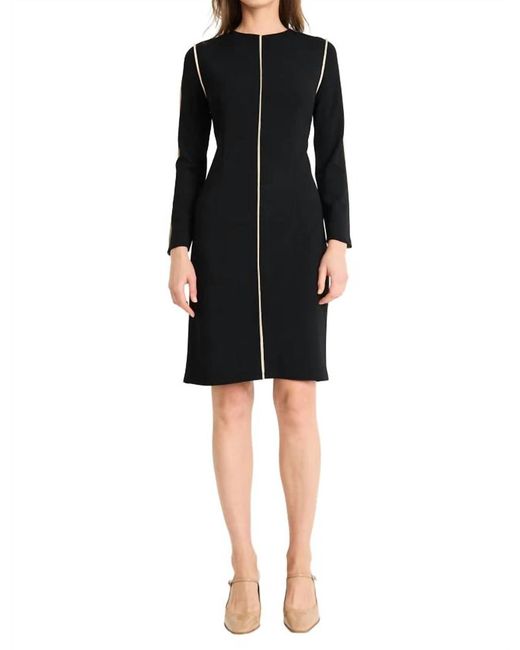 Maggy London Black Scuba Crepe Sheath Dress