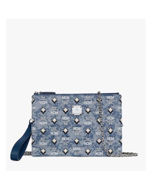 MCM Black Aren Flat Pouch