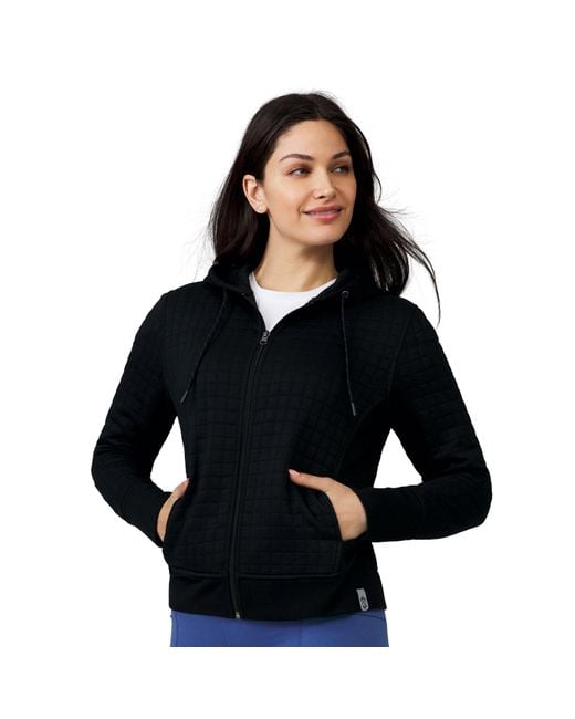 Free Country Women's Black Ultrafill Fleece Zip Hoodie