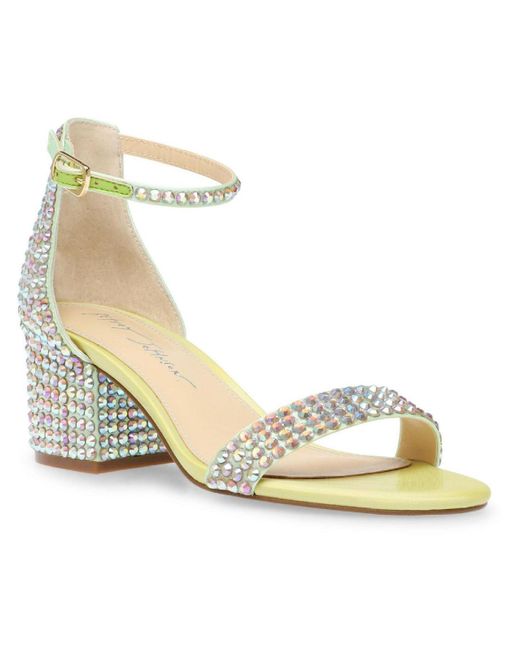 satin embellished heels