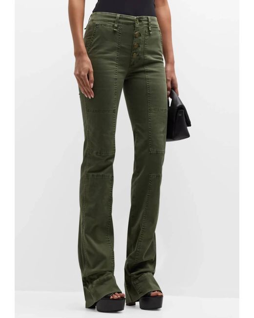 FRAME Green Utility Stacked Pant