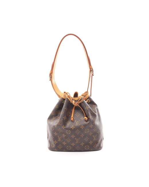 Louis Vuitton Brown Peti Noe Monogram Shoulder Bag Pvc Leather