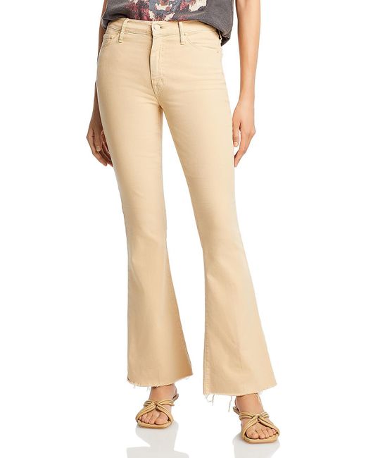 Mother Natural High Rise Faded Flared Pants