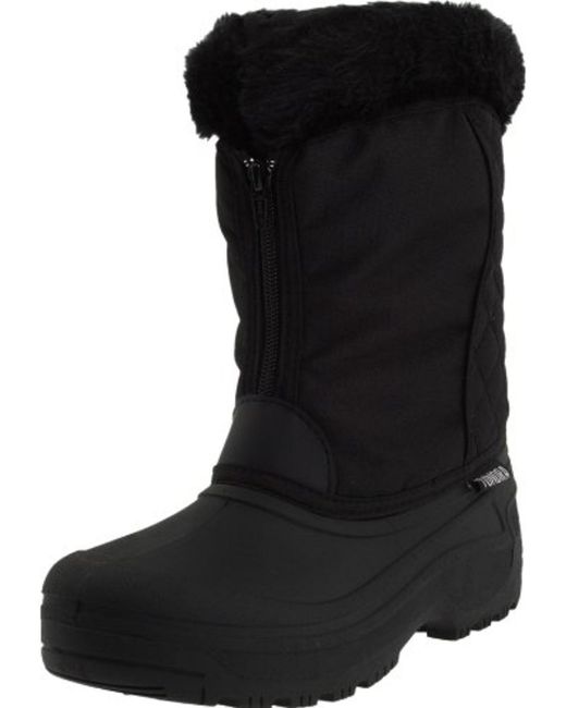Tundra Boots Black Portland Insulated Mid-calf Winter Boots