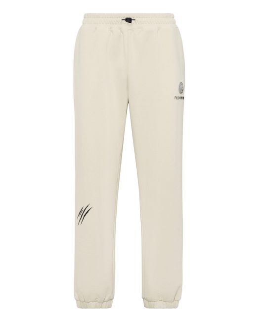 Philipp Plein Natural Loose Fit Jogging Pants Scratch for men