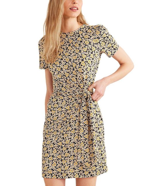 Boden Multicolor Knot Front Jersey Dress