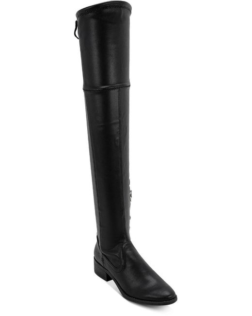 Dolce Vita Teela Faux Suede Tall Over-the-knee Boots in Black | Lyst