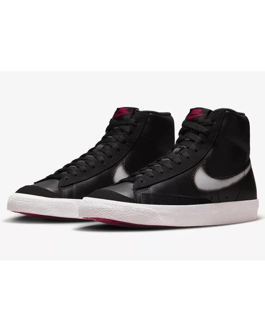 Nike Black Blazer Mid '77 Vintage Fd6924-001 Sneakers Leather Lace Up Tf757 ,11.5) for men