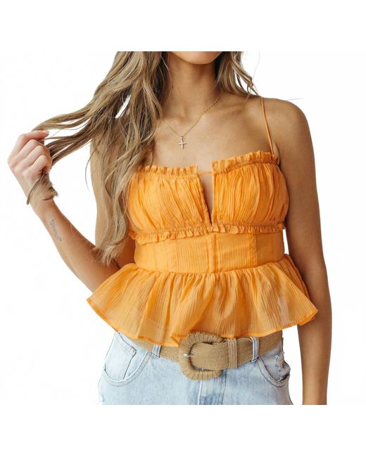 Astr Orange Sylvan Top